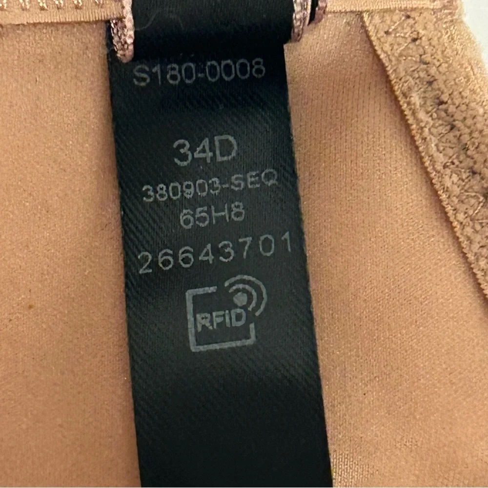 Victoria's Secret Multi-Way Underwire Push Up Strapless Bra 34D Beige - Picture 9 of 11